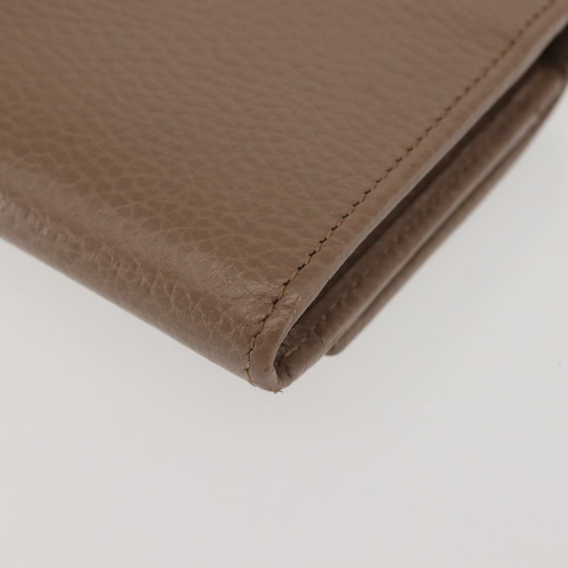 【日本直送】GUCCI GG Marmont 長版皮夾 皮革 淺棕色 456116 正品 142697-14