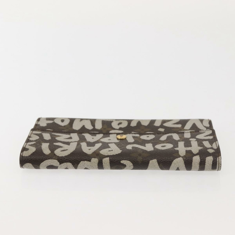 【日本直送】路易威登 Monogram 塗鴉 Porte Monnaie Credit 白色 M92189 LV 正品 142699-4