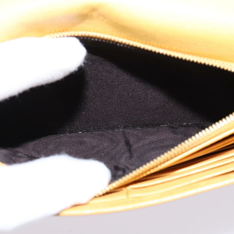 【日本直送】GUCCI 鏈條單肩包 皮革 黃色 354697 正品 142696-20