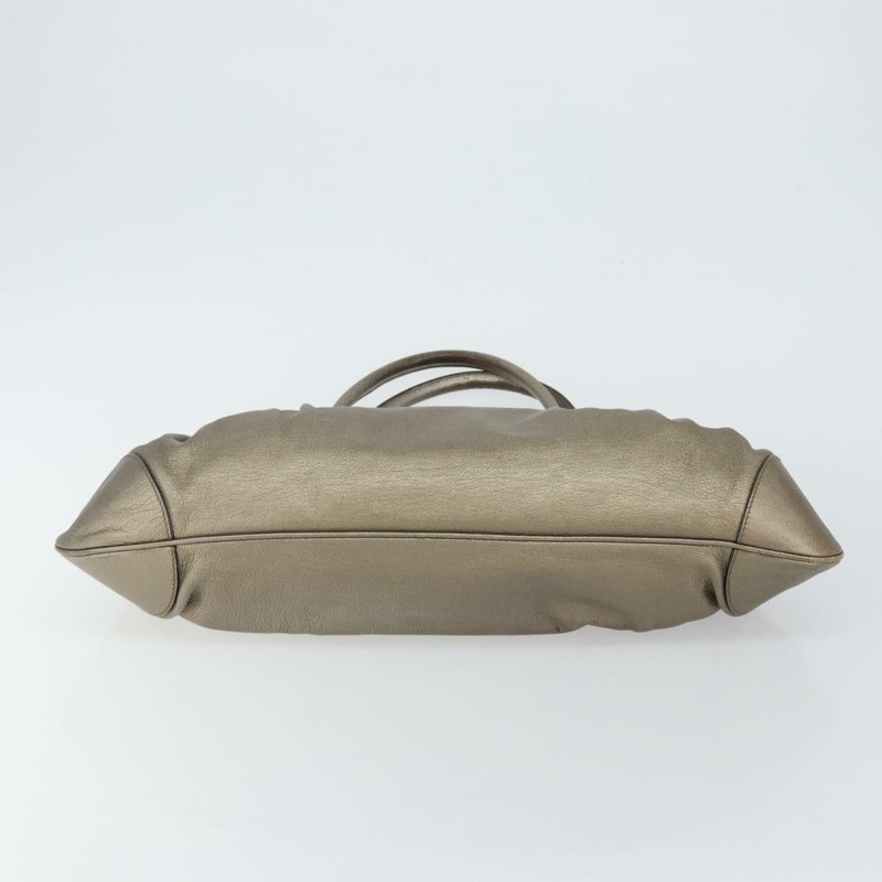 【日本直送】Salvatore Ferragamo Gancini 手提包 皮革 香檳金 正品 hk2984-4