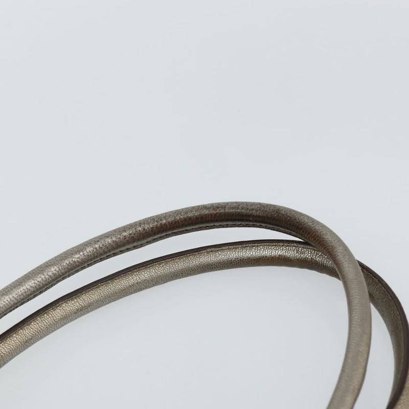 【日本直送】Salvatore Ferragamo Gancini 手提包 皮革 香檳金 正品 hk2984-7