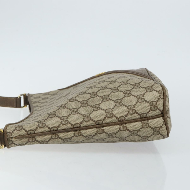 【日本直送】GUCCI GG Supreme 單肩包 PVC 米色 金色 正品 hk2992-3