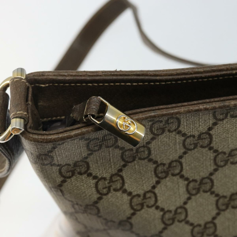 【日本直送】GUCCI GG Supreme 單肩包 PVC 米色 金色 正品 hk2992-9