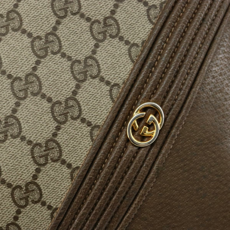 【日本直送】GUCCI GG Supreme 單肩包 PVC 米色 金色 正品 hk2992-16