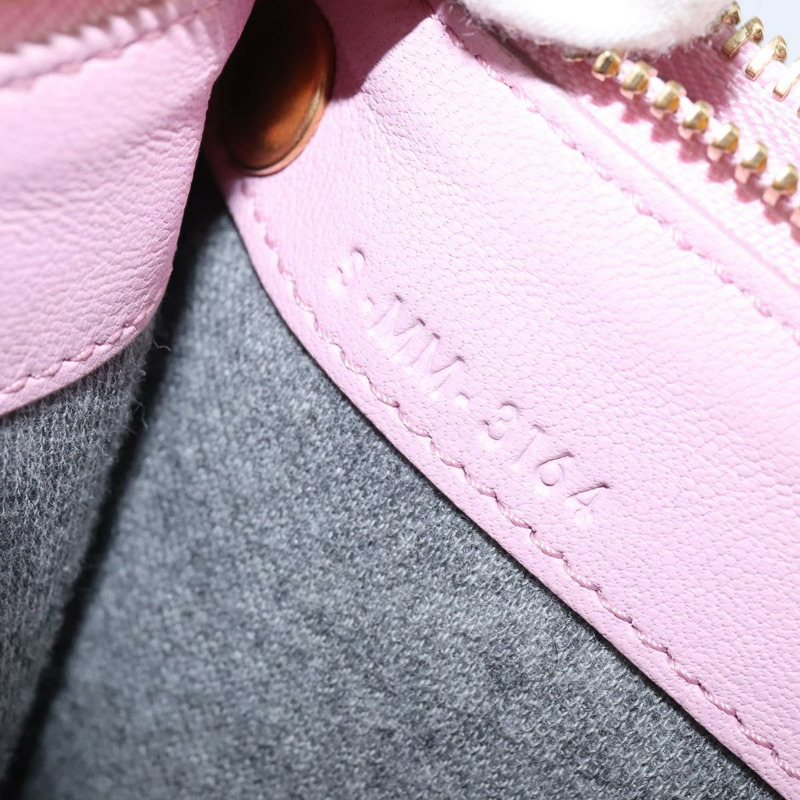 【日本直送】CELINE Trio 肩背包 皮革 粉紅色 金色 正品 hk2999-11