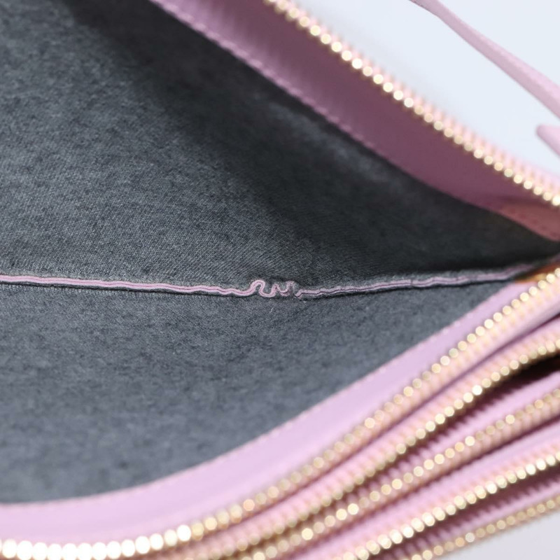 【日本直送】CELINE Trio 肩背包 皮革 粉紅色 金色 正品 hk2999-17