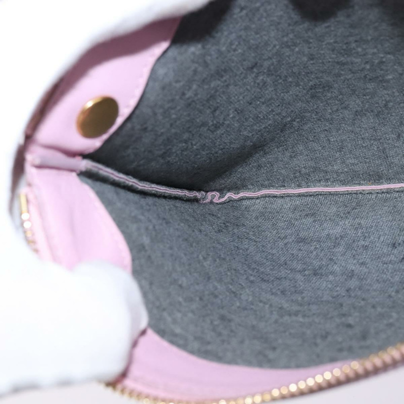 【日本直送】CELINE Trio 肩背包 皮革 粉紅色 金色 正品 hk2999-24