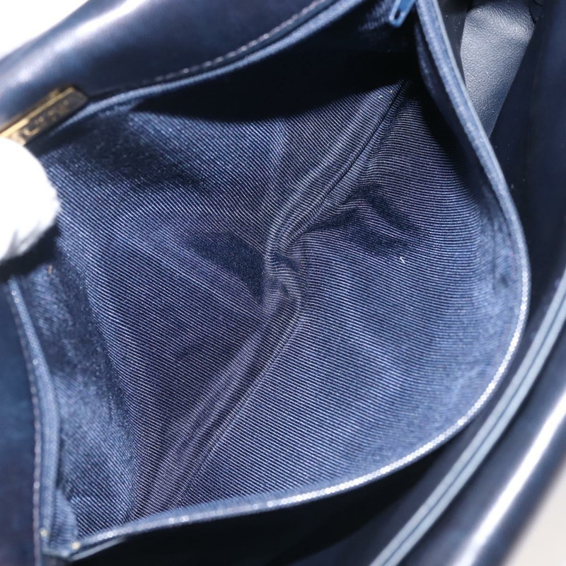 【日本直送】BALLY 鏈條單肩包 皮革 海軍藍 金色 正品 143089-11