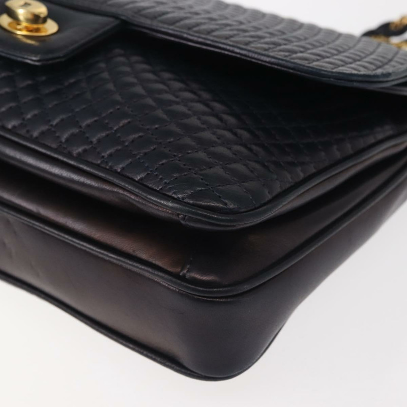 【日本直送】BALLY 鏈條單肩包 皮革 海軍藍 金色 正品 143089-13