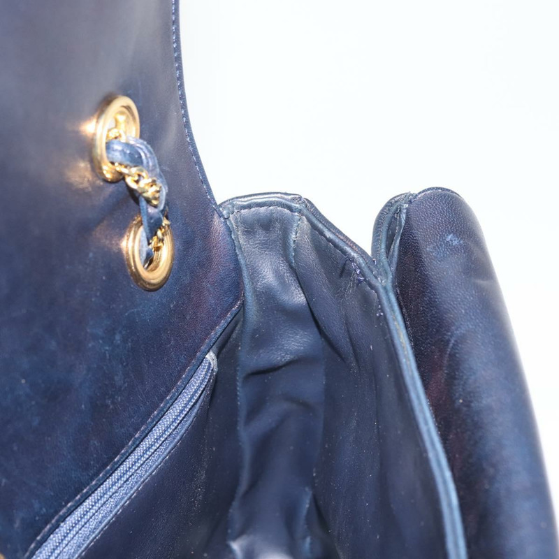 【日本直送】BALLY 鏈條單肩包 皮革 海軍藍 金色 正品 143089-18