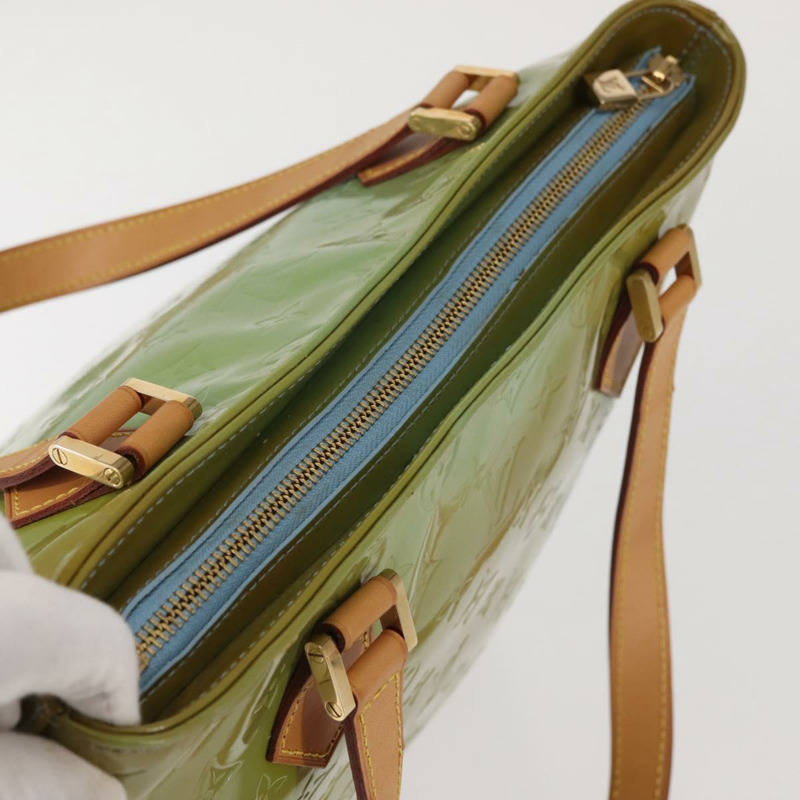 【日本直送】路易威登 Monogram Vernis Houston 手提包 淺藍色 M91005 LV 正品 143080-5