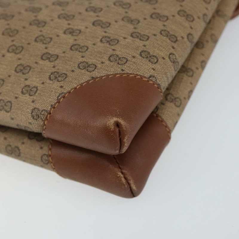 【日本直送】GUCCI Micro GG Supreme 單肩包 PVC 米色 金色 正品 143206-8