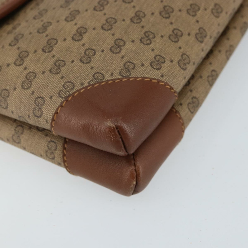 【日本直送】GUCCI Micro GG Supreme 單肩包 PVC 米色 金色 正品 143206-13