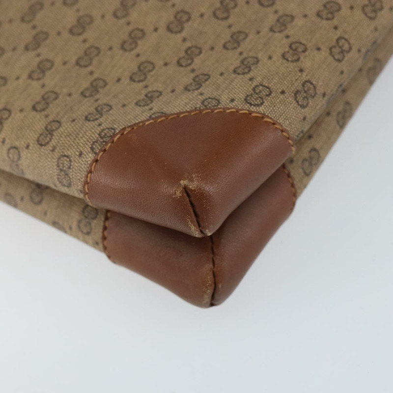 【日本直送】GUCCI Micro GG Supreme 單肩包 PVC 米色 金色 正品 143206-15