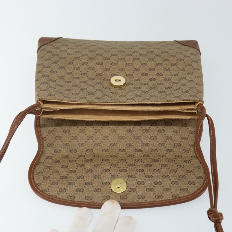 【日本直送】GUCCI Micro GG Supreme 單肩包 PVC 米色 金色 正品 143206-17