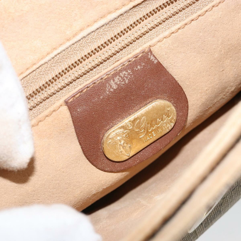 【日本直送】GUCCI Micro GG Supreme 單肩包 PVC 米色 金色 正品 143206-18