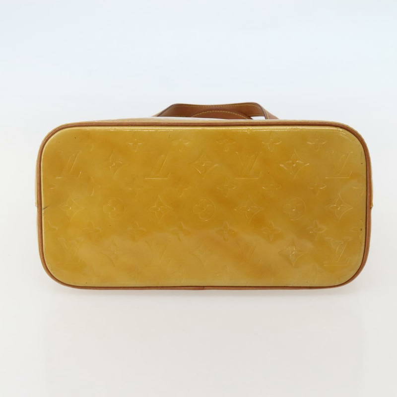 【日本直送】路易威登 Monogram Vernis Houston 手提包 米色 M91004 LV Auth hk3041-5