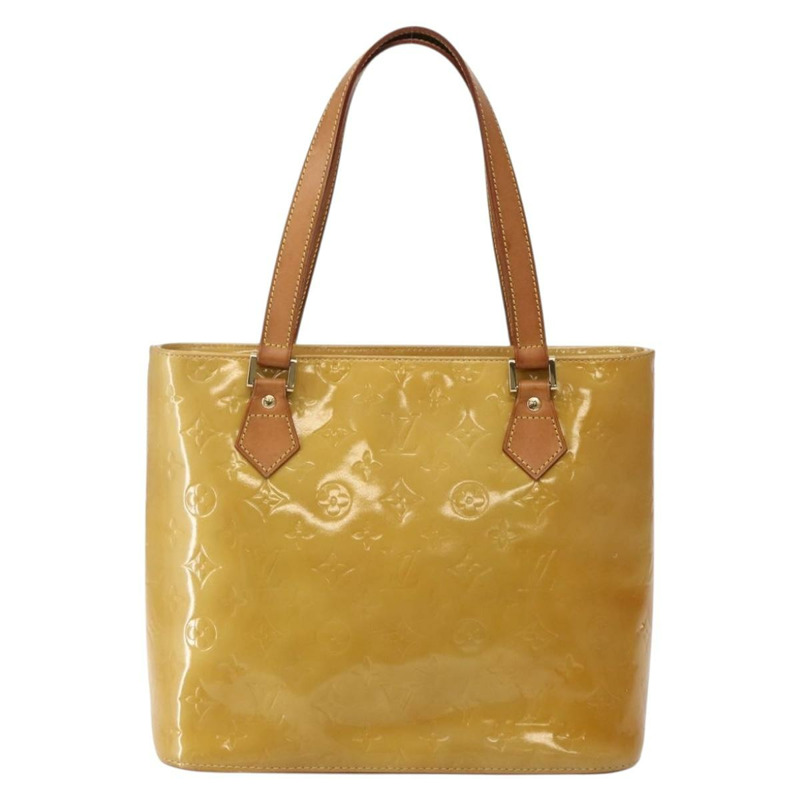 【日本直送】路易威登 Monogram Vernis Houston 手提包 米色 M91004 LV Auth hk3041-12