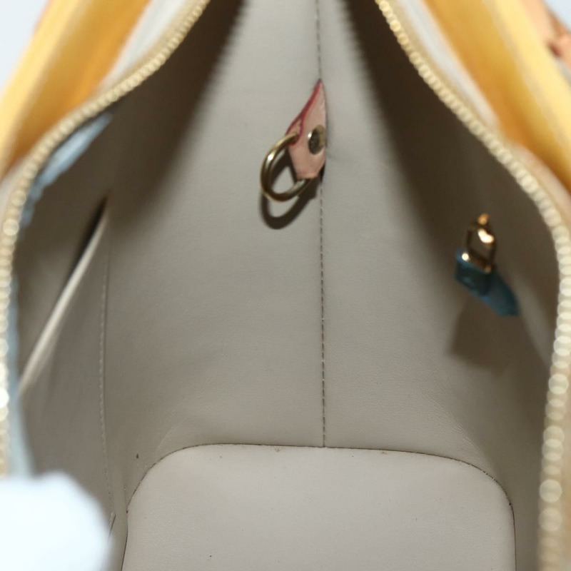 【日本直送】路易威登 Monogram Vernis Houston 手提包 米色 M91004 LV Auth hk3041-19