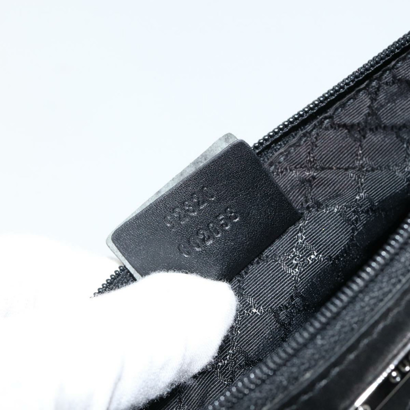 【日本直送】GUCCI Web Sherry Line 配件包帆布黑銀紅 92820 Auth hk3082-11