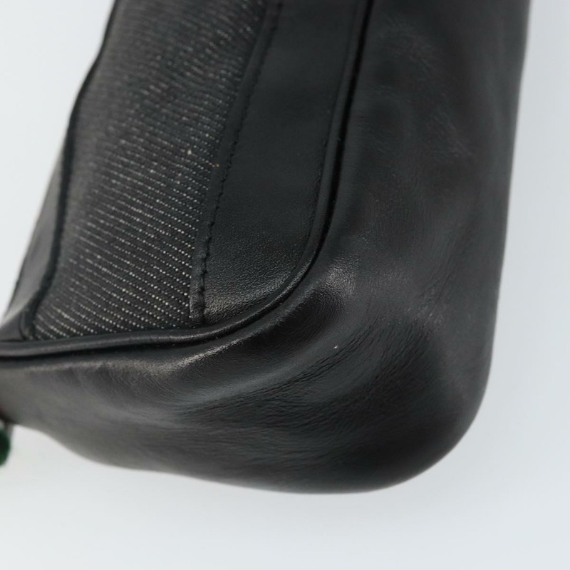 【日本直送】GUCCI Web Sherry Line 配件包帆布黑銀紅 92820 Auth hk3082-15