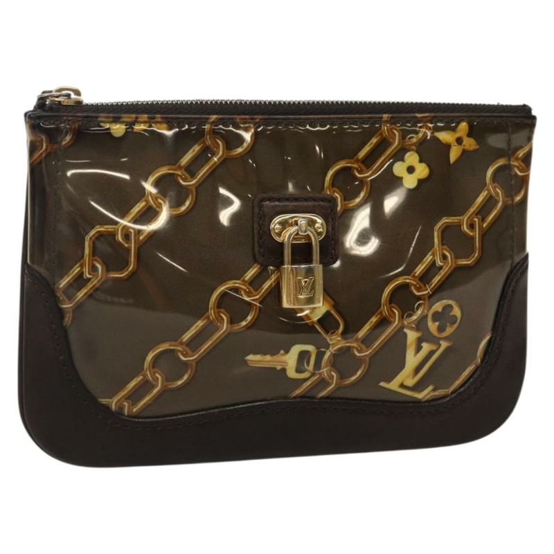 【日本直送】路易威登 Monogram Charm Pochette Plat 零錢包 棕色 LV 正品 143092-0