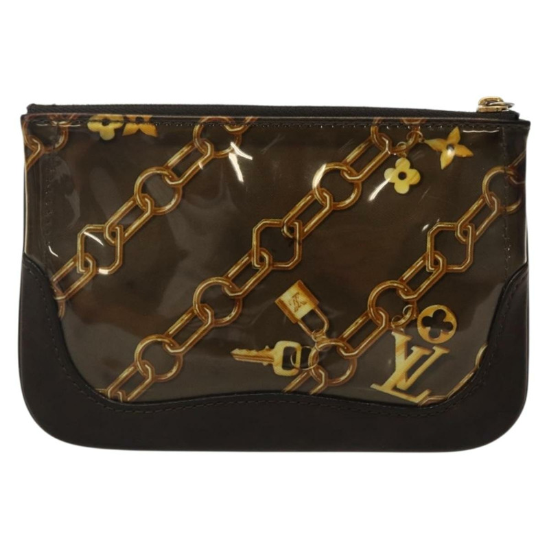 【日本直送】路易威登 Monogram Charm Pochette Plat 零錢包 棕色 LV 正品 143092-1