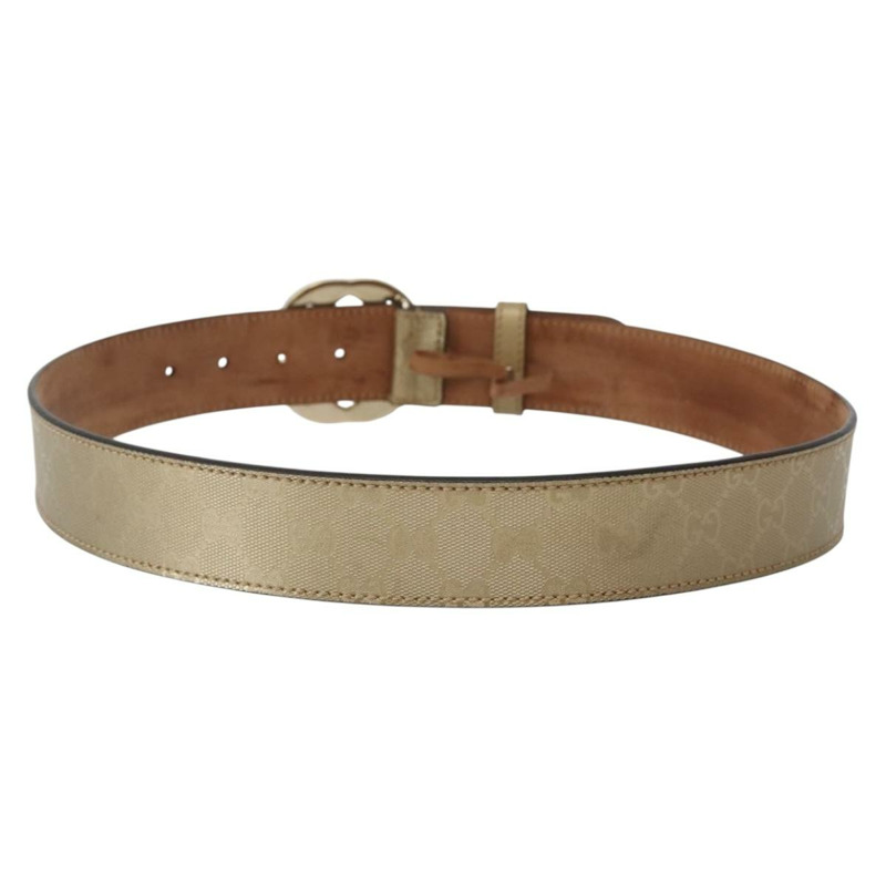 【日本直送】GUCCI GG 互扣式腰帶 37 吋 金色 114876 授權碼 143201-1