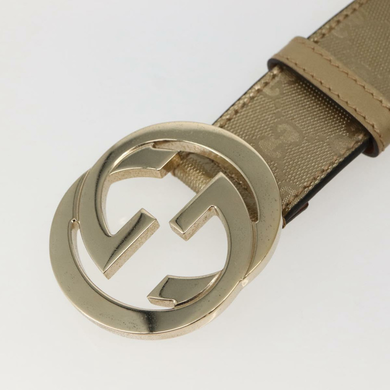 【日本直送】GUCCI GG 互扣式腰帶 37 吋 金色 114876 授權碼 143201-5