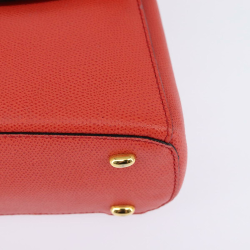 【日本直送】CELINE 皮革雙肩包 橘色 金色 正品 BA5897-14