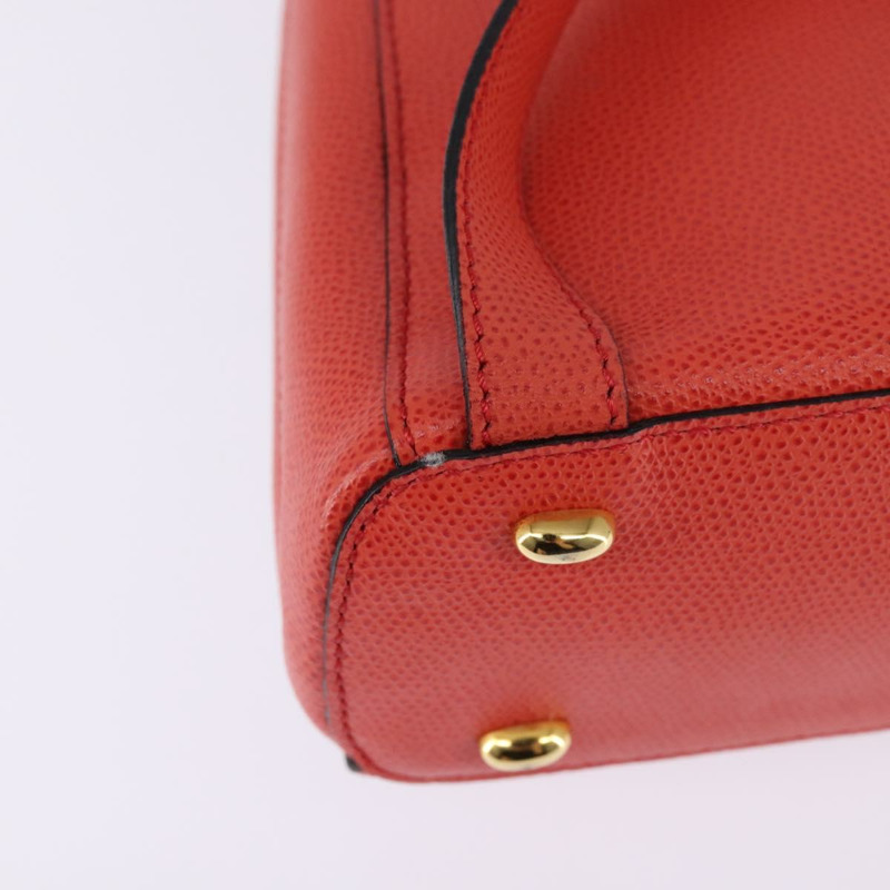 【日本直送】CELINE 皮革雙肩包 橘色 金色 正品 BA5897-15