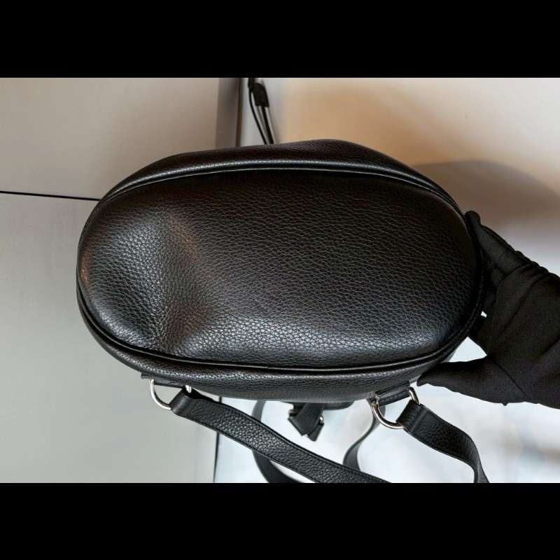 Gucci 黑皮雙肩後背包-8
