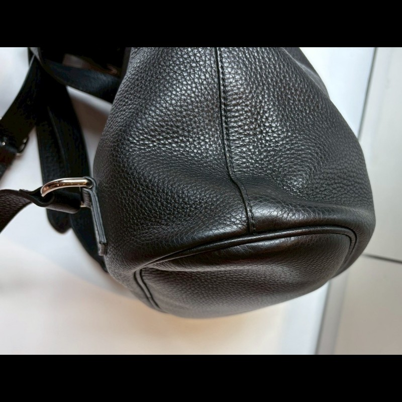 Gucci 黑皮雙肩後背包-9