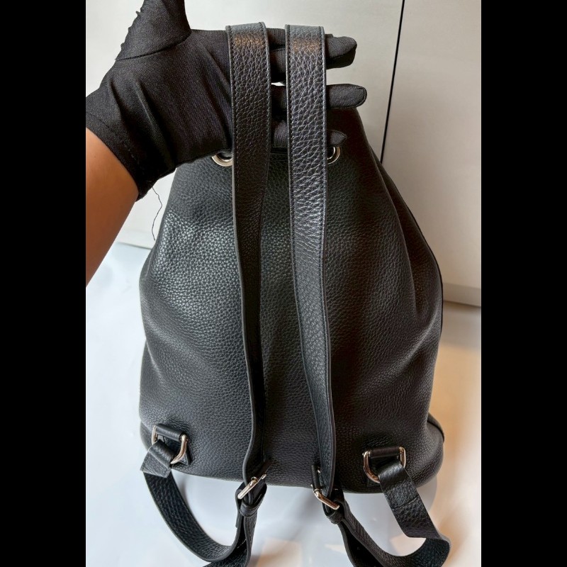 Gucci 黑皮雙肩後背包-10