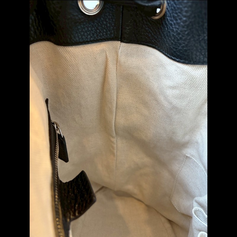 Gucci 黑皮雙肩後背包-14