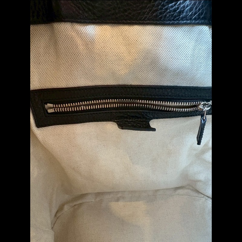 Gucci 黑皮雙肩後背包-15