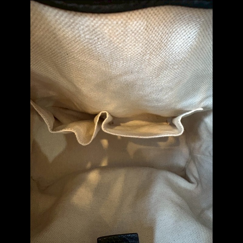 Gucci 黑皮雙肩後背包-16