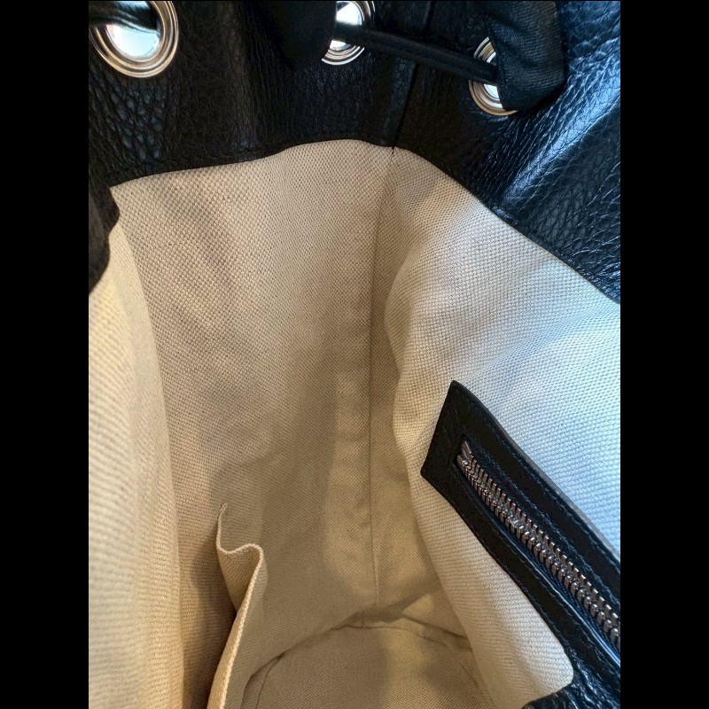 Gucci 黑皮雙肩後背包-20