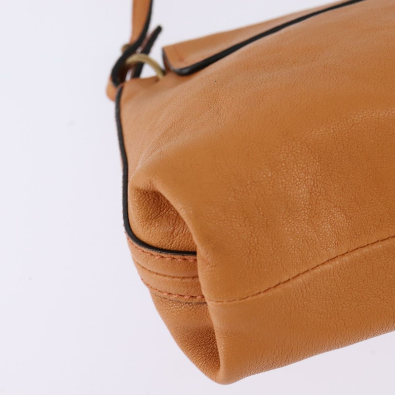 【日本直送】Chloe 橘色金色皮革肩背包 正品 BA5902-14