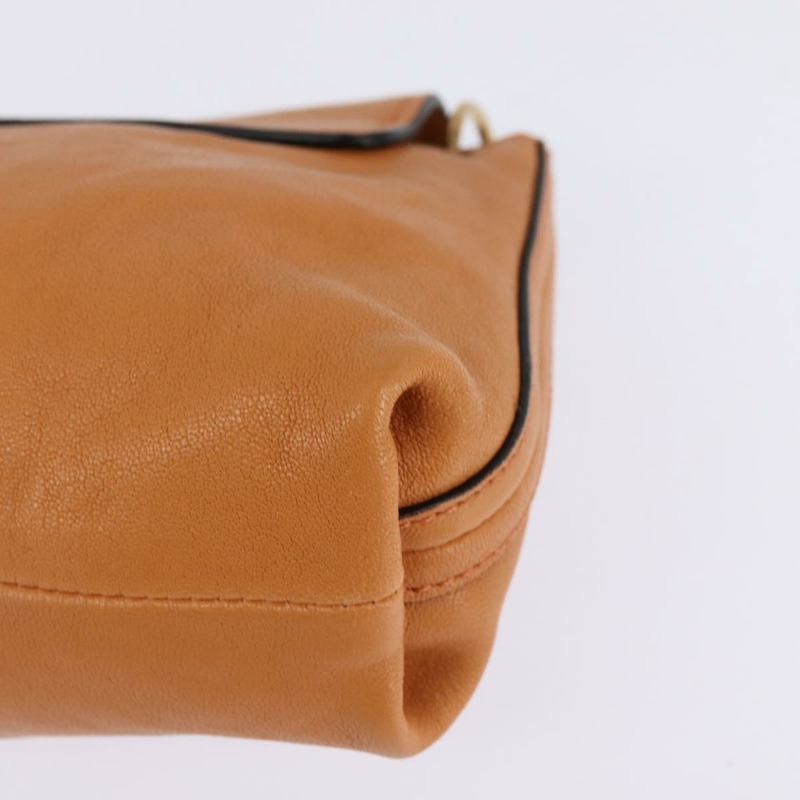 【日本直送】Chloe 橘色金色皮革肩背包 正品 BA5902-15