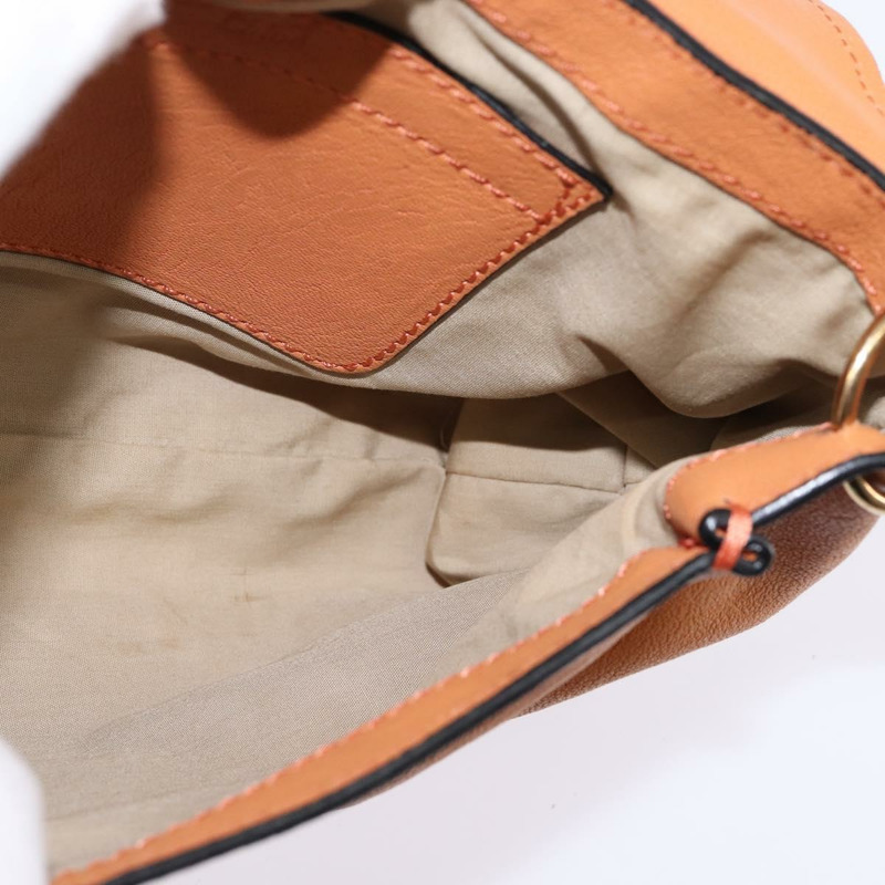 【日本直送】Chloe 橘色金色皮革肩背包 正品 BA5902-19