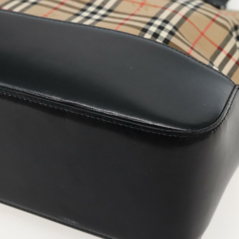 【日本直送】Burberrys Nova 格紋帆布手提包 米色 金色 正品 143284-14