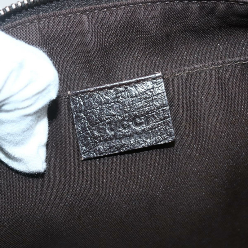 【日本直送】GUCCI GG Supreme 手拿包 PVC 米色 銀色 130653 正品 143310-16