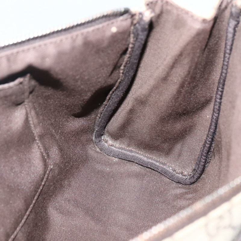 【日本直送】GUCCI GG Supreme 手拿包 PVC 米色 銀色 130653 正品 143310-18