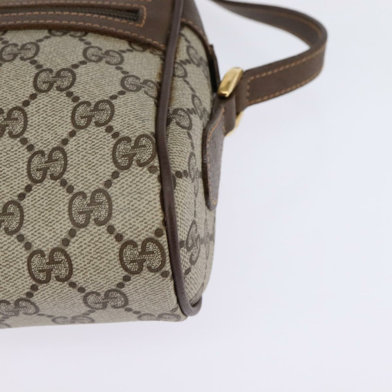 【日本直送】GUCCI GG Supreme Web Sherry Line 手提包 PVC 米色 金色 56 02 087 正品 143328-13