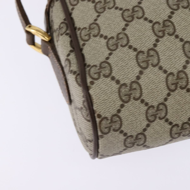【日本直送】GUCCI GG Supreme Web Sherry Line 手提包 PVC 米色 金色 56 02 087 正品 143328-14
