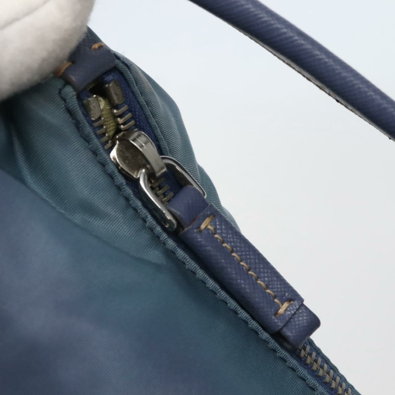 【日本直送】PRADA 尼龍肩包 淺藍色 銀色 正品 144144-9