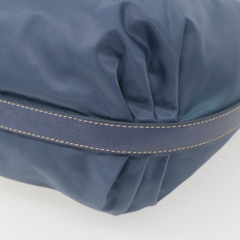 【日本直送】PRADA 尼龍肩包 淺藍色 銀色 正品 144144-14