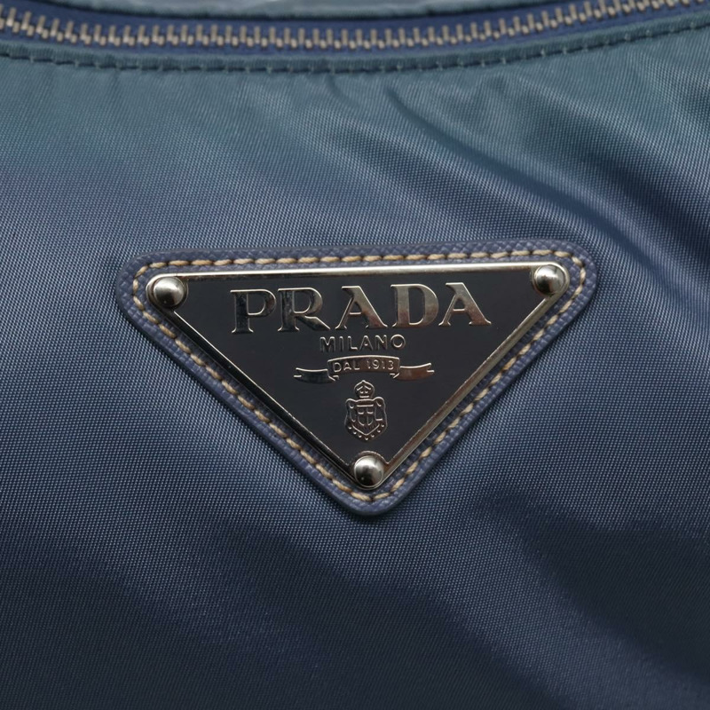 【日本直送】PRADA 尼龍肩包 淺藍色 銀色 正品 144144-16