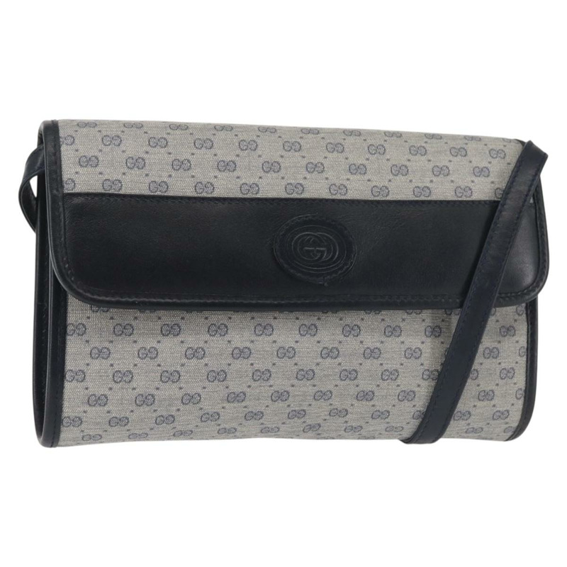 【日本直送】GUCCI Micro GG Supreme 單肩包 PVC 海軍藍/金色 004 89 1041 正品 144072-0